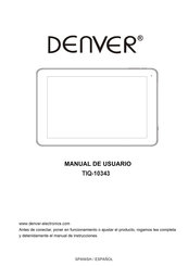 Denver TIQ-10343 Manual De Usuario