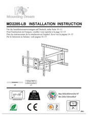 Mounting Dream MD2285-LB Manual De Instrucciones