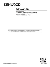 Kenwood DRV-A100 Manual De Instrucciones