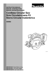 Makita XSH03 Manual De Instrucciones