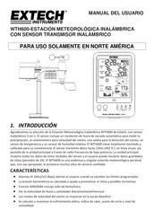 Extech Instruments WTH600 Manual Del Usuario