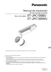 Panasonic ET-JPC100WU Manual De Instalación