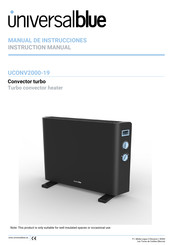 universalblue UCONV2000-19 Manual De Instrucciones