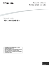 Toshiba RBC-AMS54E-ES Manual De Instalación