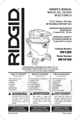 RIDGID HD1280 Manual Del Usuario