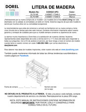 DOREL Living DL7519W Instrucciones De Montaje