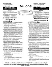 Nutone RL6100F Serie Manual De Instrucciones