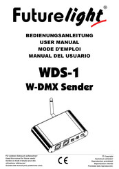 Futurelight WDS-1 W-DMX Sender Manual Del Usuario