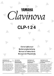 Yamaha Clavinova CLP-124 Manual Del Propietário