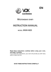 VOX electronics MWH-M20 Guia Del Usuario