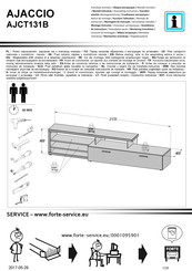 Forte AJACCIO AJCT131B Instrucciones De Montaje