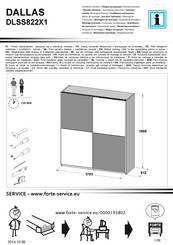 Forte DALLAS DLSS822X1 Instrucciones De Montaje