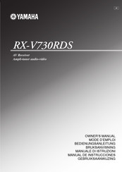 Yamaha RX-V730RDS Manual De Instrucciones