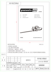 GreenWorks Pro HTB406 Manual Del Operador