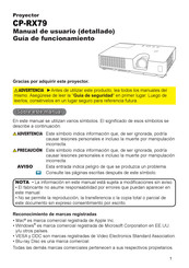 Hitachi CP-RX79 Manual De Usuario