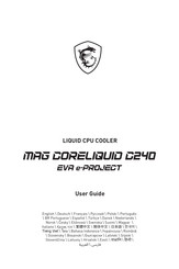MSI MAG CORELIQUID C240 EVA e-PROJECT Guia Del Usuario