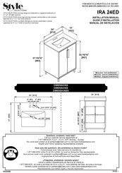 Style Selections IRA 24ED Manual De Instalación
