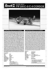 REVELL FOCKE WULF FW 200 C-5 CONDOR Manual De Instrucciones