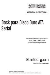 StarTech SATDOCK22R Manual De Instrucciones