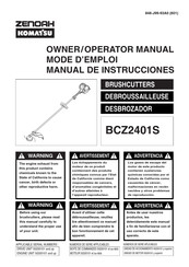 ZENOAH KOMATSU BCZ2401S Manual De Instrucciones