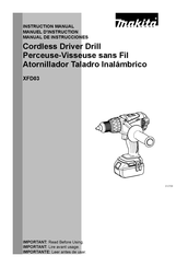 Makita XFD03 Manual De Instrucciones