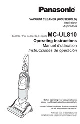 Panasonic MC-UL810 Instrucciones De Operación