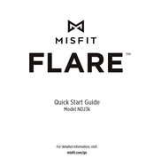 Misfit FLARE NDJ3k Guia De Inicio Rapido