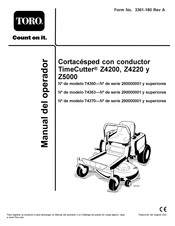 Toro 74370 Manual Del Operador