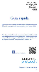 Alcatel Onetouch Idol 3 6039Y Guía Rápida