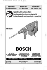 Bosch 11245EVS Instrucciones De Funcionamiento Y Seguridad