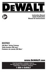 DeWalt DCST922 Manual De Instrucciones