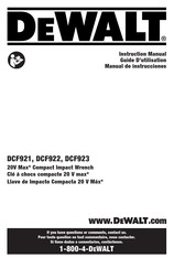 DeWalt DCF922B Manual De Instrucciones