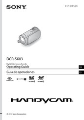 Sony HANDYCAM DCR-SX83 Guía De Operaciónes