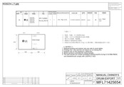 LG MFL71425654 Manual Del Propietário