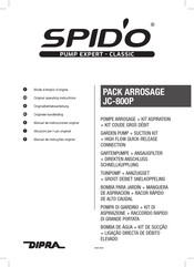 DIPRA SPIDO JC-800P Manual De Instrucciones Original