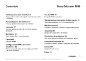 Sony Ericsson T630 Manual Del Usuario