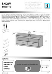 Forte SNOW SNWT12 Instrucciones De Montaje