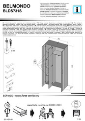 Forte BELMONDO BLDS731S Instrucciones De Montaje