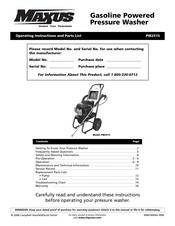 Maxus PW2515 Instrucciones De Funcionamiento