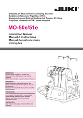 JUKI MO-50e Manual De Instrucciones