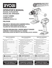 Ryobi PBLCK02K Manual Del Operador