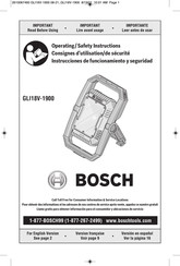 Bosch GLI 18V-1900 Professional Instrucciones De Funcionamiento Y Seguridad