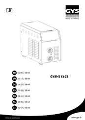 GYS GYSMI E163 Manual Del Usuario