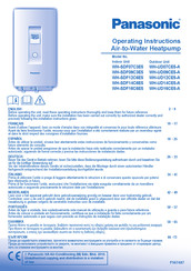 Panasonic WH-SDF09C3E5 Manual Del Usuario