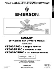 Emerson EUCLID CF500AP00 Instrucciones De Montaje