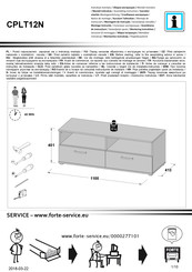 Forte CPLT12N Instrucciones De Montaje