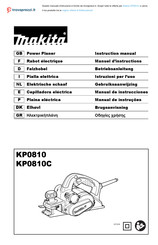 Makita KP0810J Manual De Instrucciones