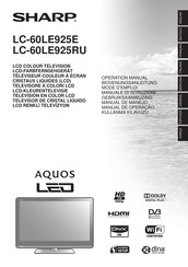 Sharp LC-60LE925E Manual Del Usuario