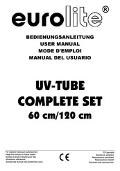 EuroLite UV-TUBE COMPLETE SET 60 cm Manual Del Usuario