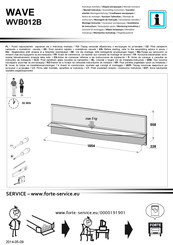 Forte WAVE WVB012B Instrucciones De Montaje